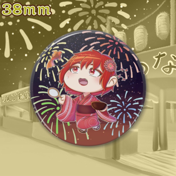 あっ、金魚が!?(缶バッジ)