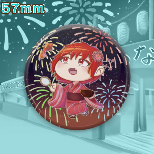 あっ、金魚が!?(缶バッジ)