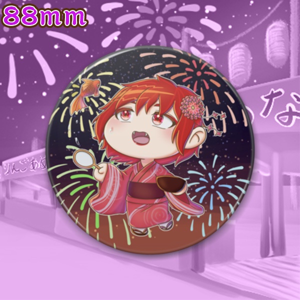 あっ、金魚が!?(缶バッジ)