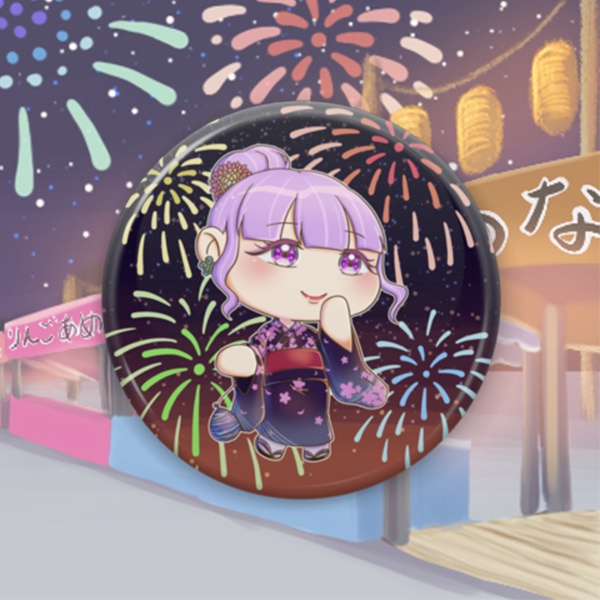 ヨーヨーしながら歩きましょ(缶バッジ)
