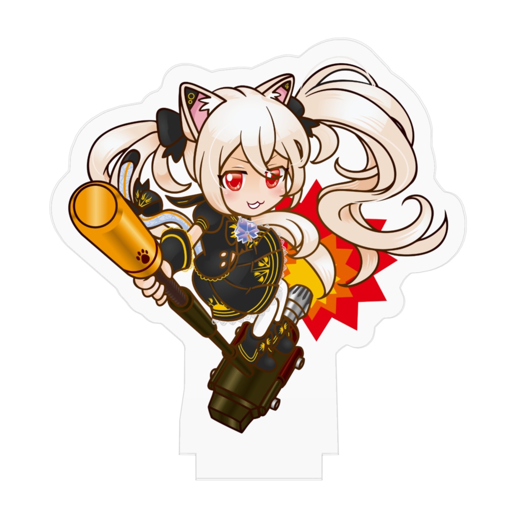 ちびきゃっと一周年ミニアクリルフィギュア