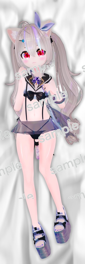 ちびきゃっと水着抱き枕カバー