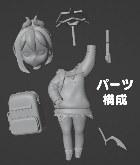 ブルアカ SDカヨコ ガレージキット【ちびEXシリーズ】