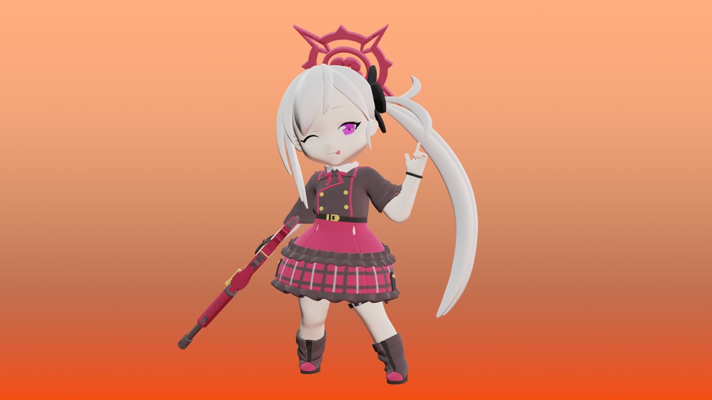 ブルアカ SDムツキ ガレージキット【ちびEXシリーズ】