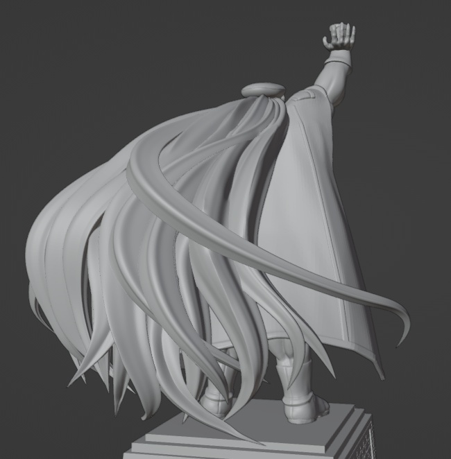 ブルーアーカイブ マコト像 ガレージキット