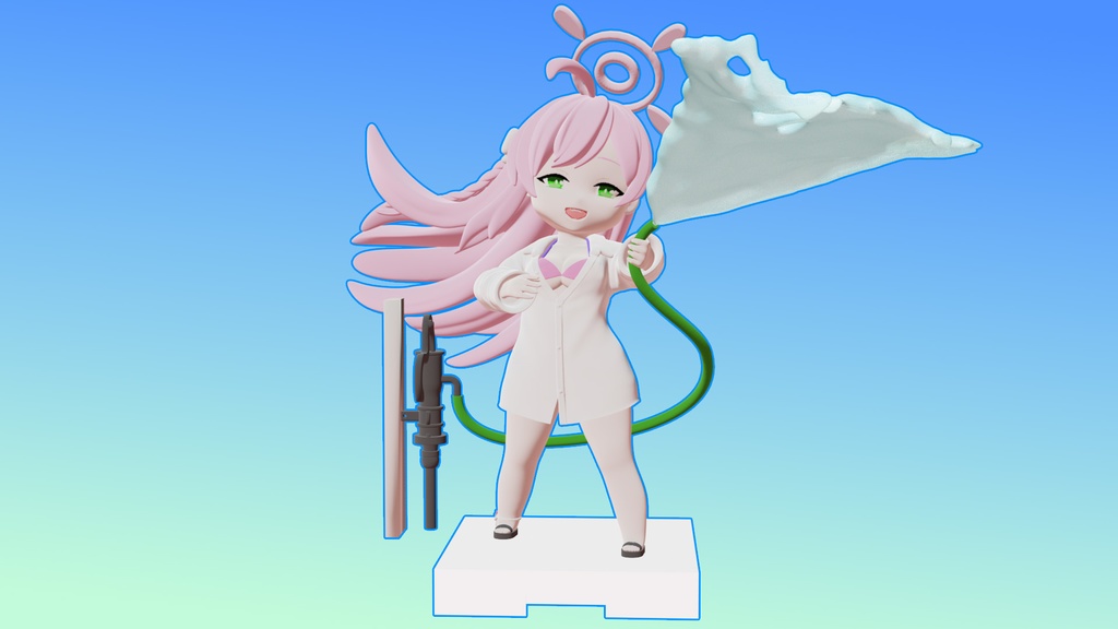 ブルアカ SD水着ハナコ ガレージキット【ちびEXシリーズ】