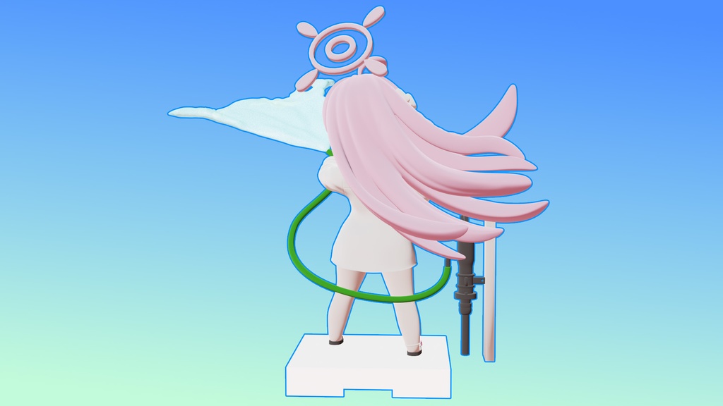 ブルアカ SD水着ハナコ ガレージキット【ちびEXシリーズ】