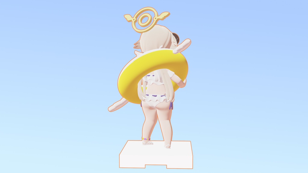 ブルアカ SD水着ヒフミ ガレージキット【ちびカフェシリーズ】