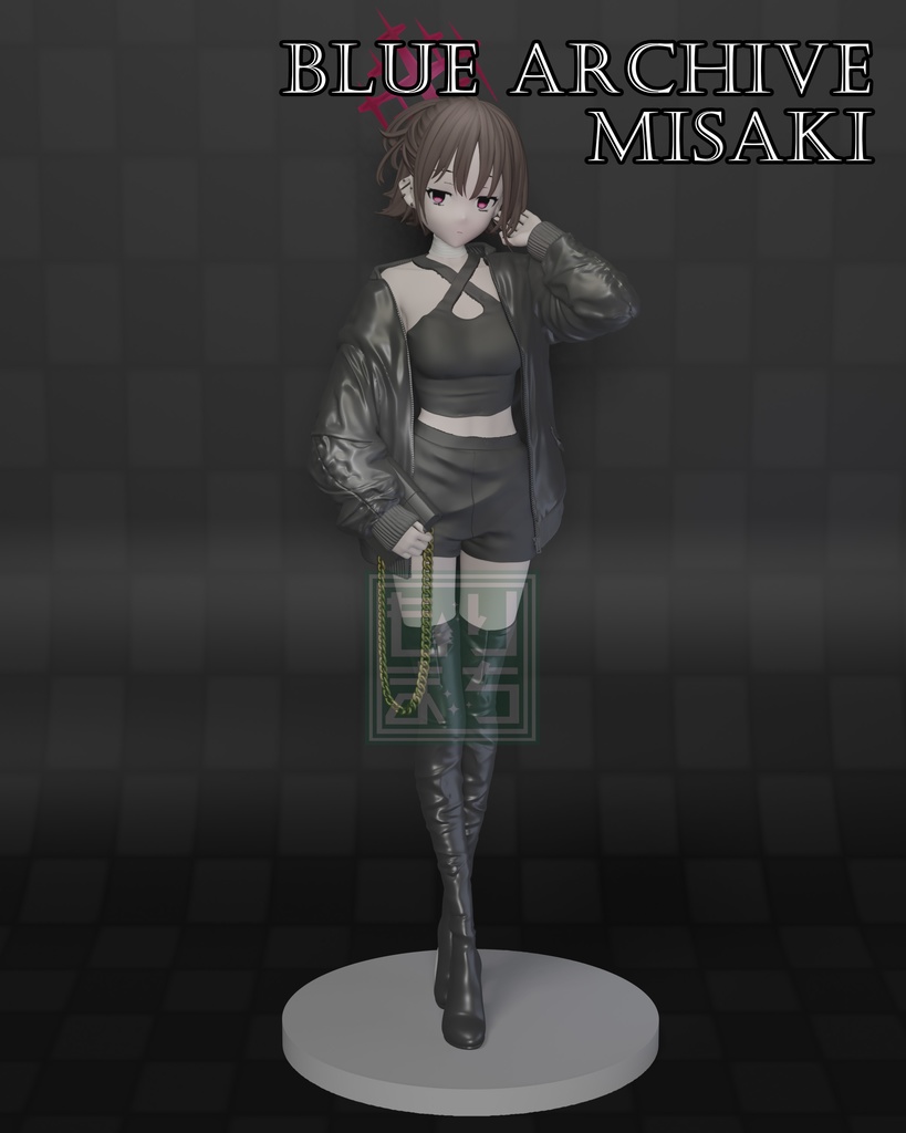 ブルーアーカイブ ミサキ(ZOZOコラボ衣装ver.) ガレージキット