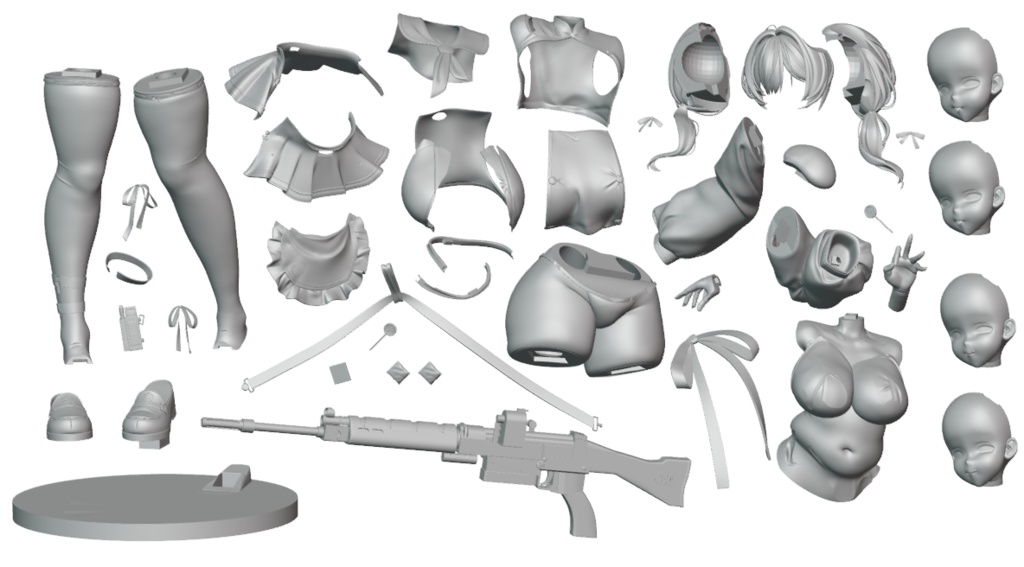 二次販売【NIKKE】ブレッディ 1/7スケール ガレージキット フィギュア