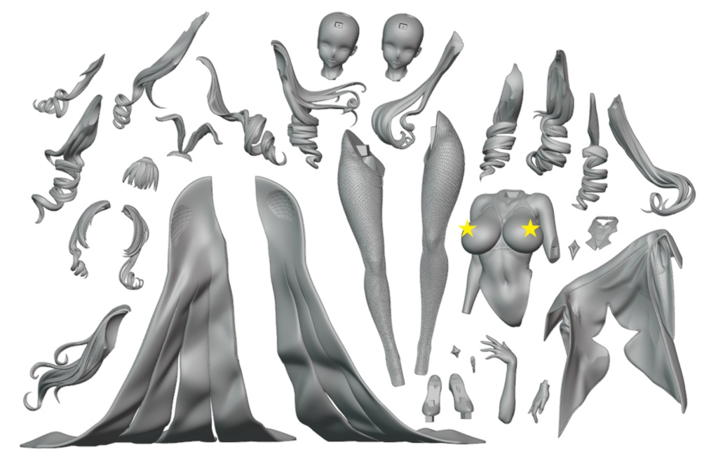 二次販売をお待ちください【NIKKE】クラウン:ネイキッドバニー 1/7スケール ガレージキット フィギュア