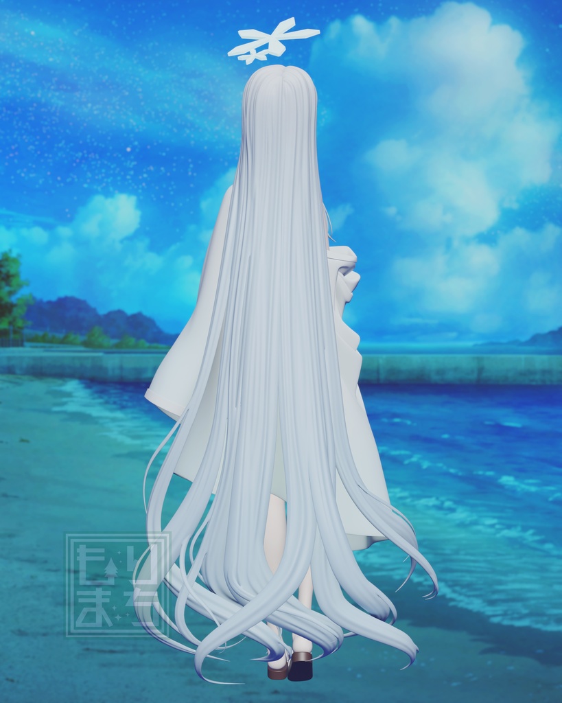 二次販売【ブルアカ】水着ナグサ 1/7スケール ガレージキット フィギュア