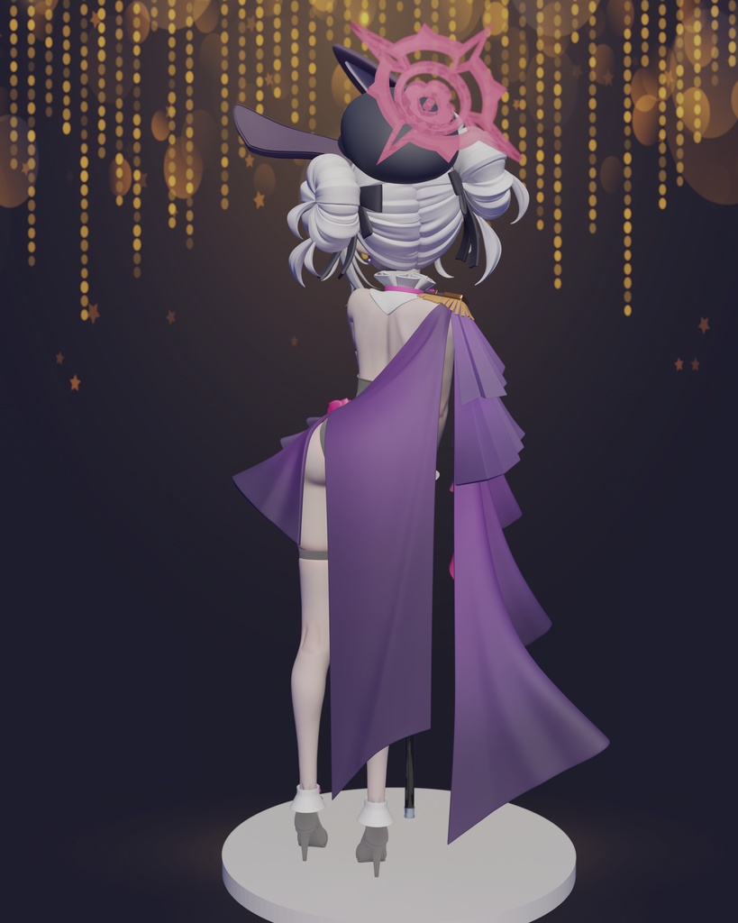 二次販売【ブルアカ】浅黄ムツキ(バニー) 82Jhin ver. 1/7スケール ガレージキット