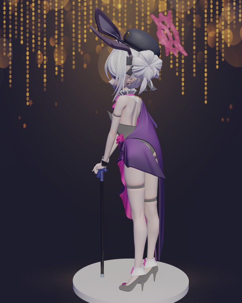 二次販売【ブルアカ】浅黄ムツキ(バニー) 82Jhin ver. 1/7スケール ガレージキット