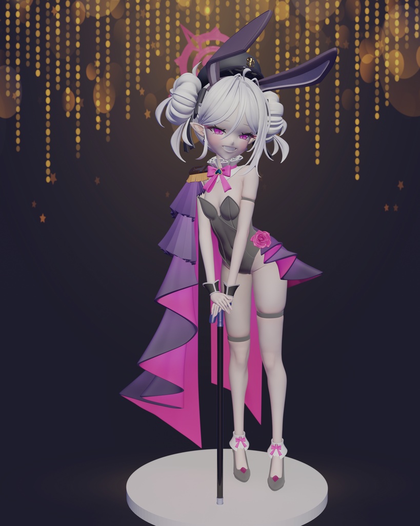 二次販売【ブルアカ】浅黄ムツキ(バニー) 82Jhin ver. 1/7スケール ガレージキット