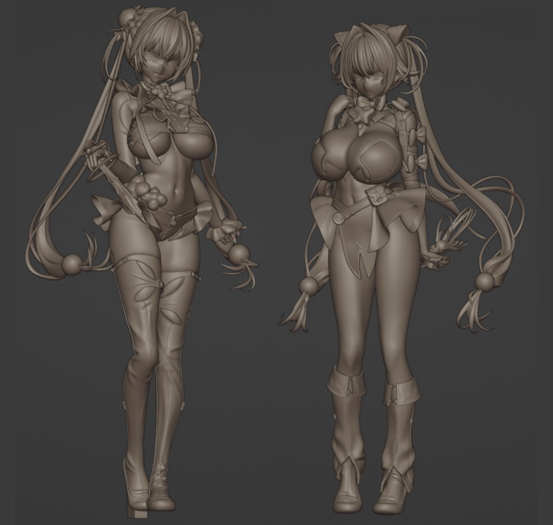 受注中【NIKKE】ヘンゼル・グレーテル 1/7スケール ガレージキット フィギュア