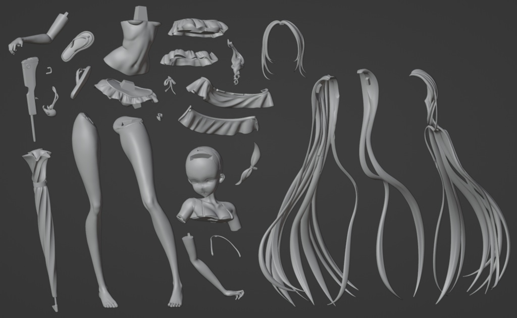 受注中【ブルアカ】水着プラナ ふわり ver. 1/7スケール ガレージキット フィギュア