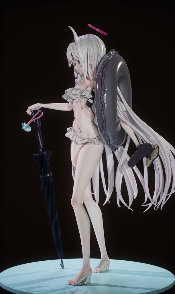 受注中【ブルアカ】水着プラナ ふわり ver. 1/7スケール ガレージキット フィギュア