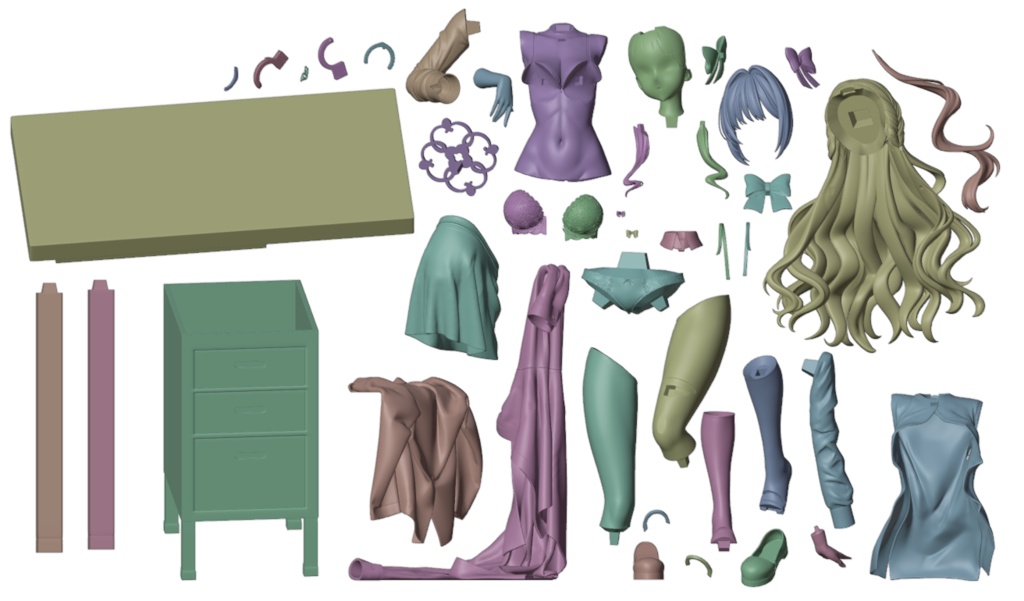 受注中【ブルアカ】ミヨ またのんき ver. 1/7スケール ガレージキット フィギュア