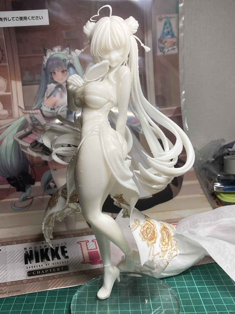 二次受注をお待ちください【NIKKE】モラン:キング・オブ・フラワーズ(3D/レジンキャスト)1/7スケール ガレージキット