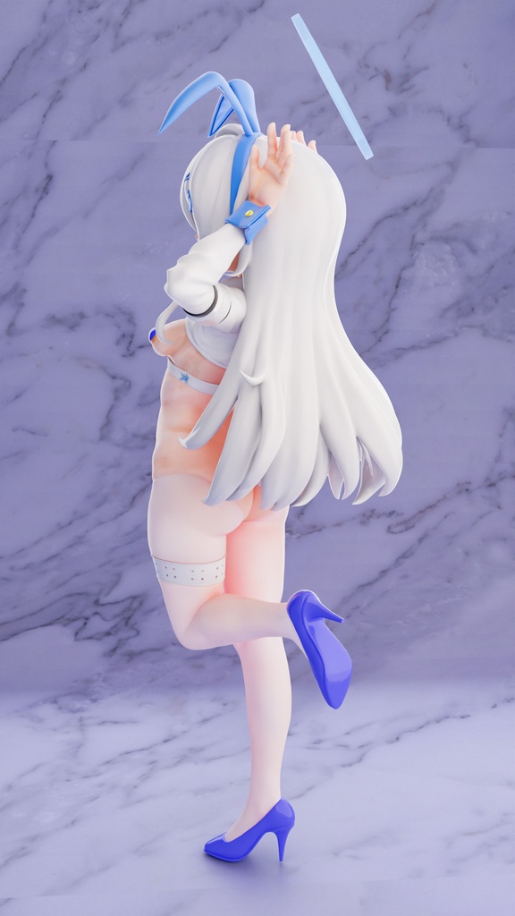 【ブルアカ】逆バニーサユリ 絨灰ver. 1/7スケール (3DP) ガレージキット フィギュア
