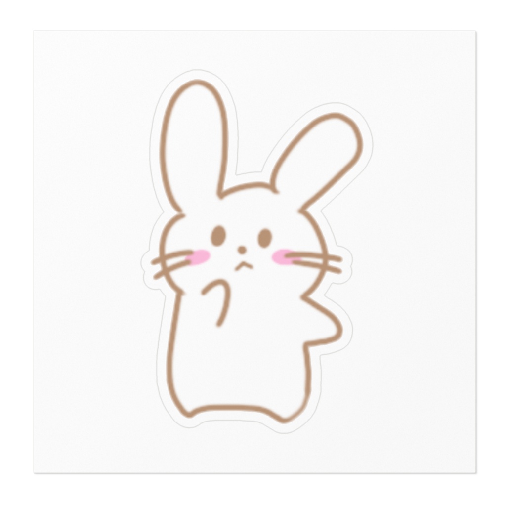 ゆきうさ ステッカー