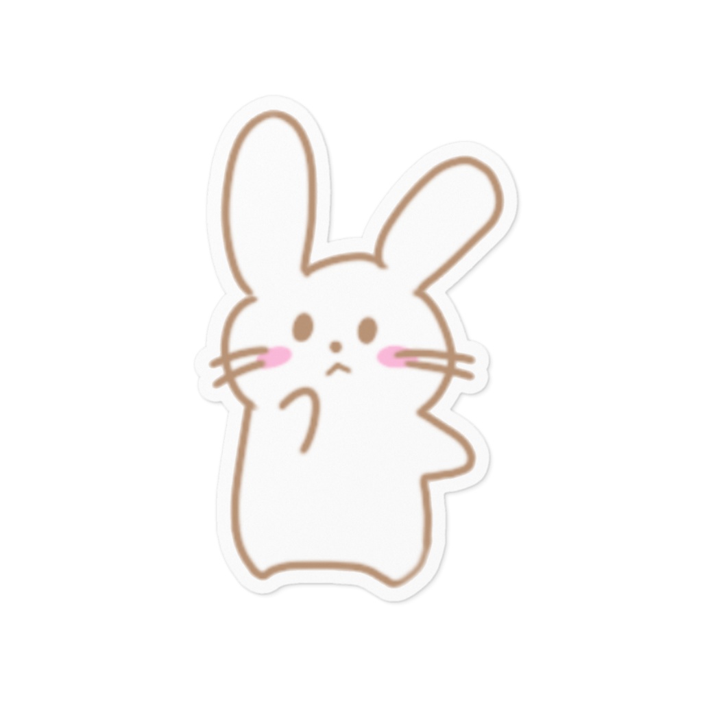 ゆきうさ　ステッカー