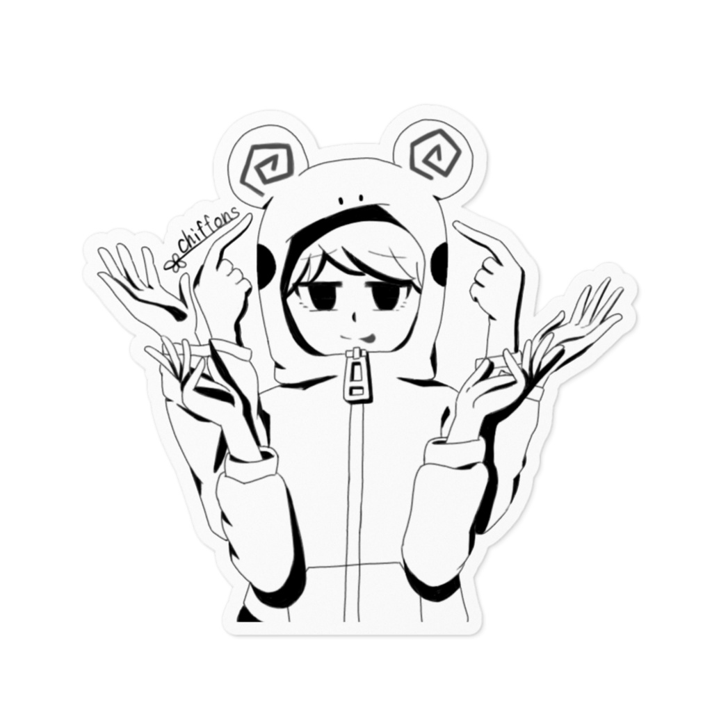 ハックでECHO サイコVer.　ステッカー