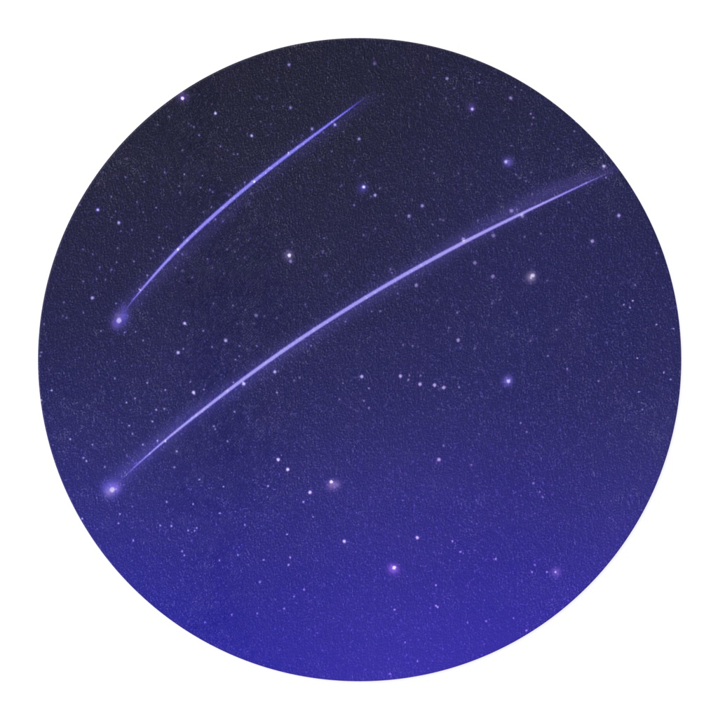 流れ星のマスキングテープ