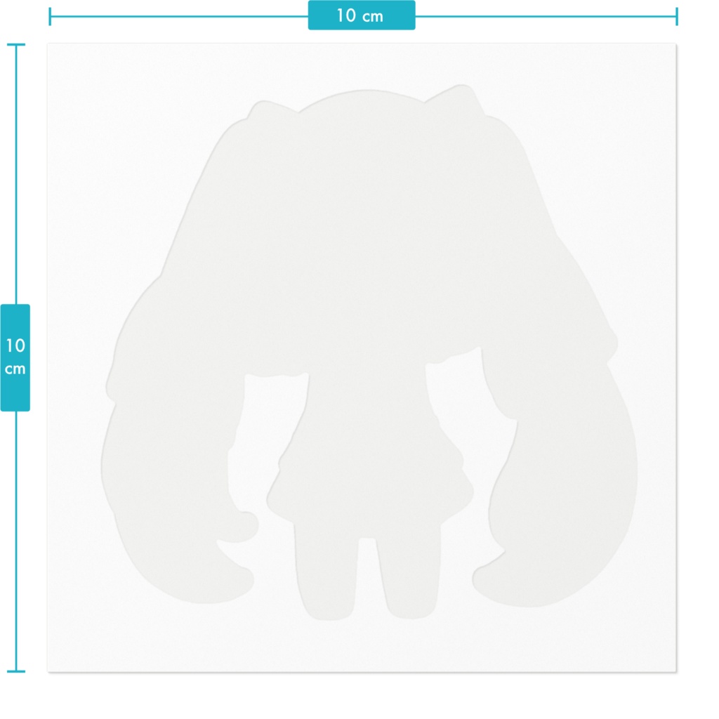 初音ミク デフォルメステッカー