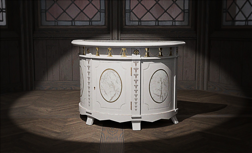 【3Dモデル】ファンタジー コモド 【アンティーク デザイン】
