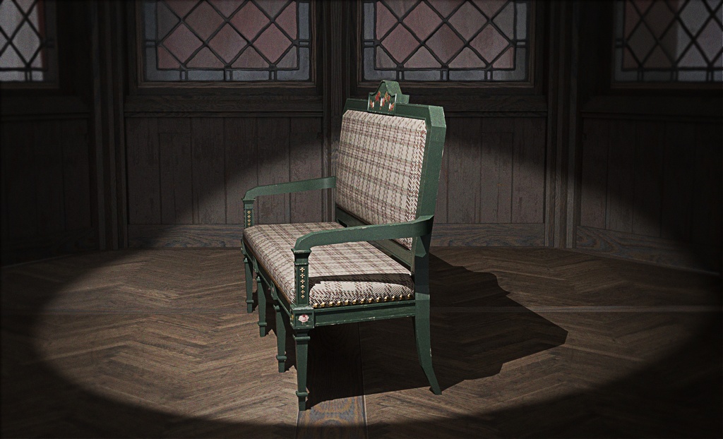 【3Dモデル】ファンタジー ソファ【アンティーク デザイン】