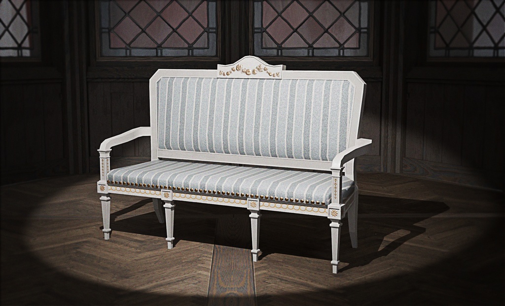 【3Dモデル】ファンタジー ソファ【アンティーク デザイン】