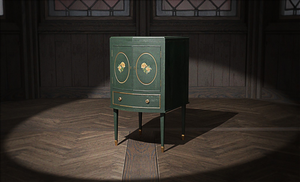 【3Dモデル】無料版 ファンタジー洗面台【アンティーク デザイン】
