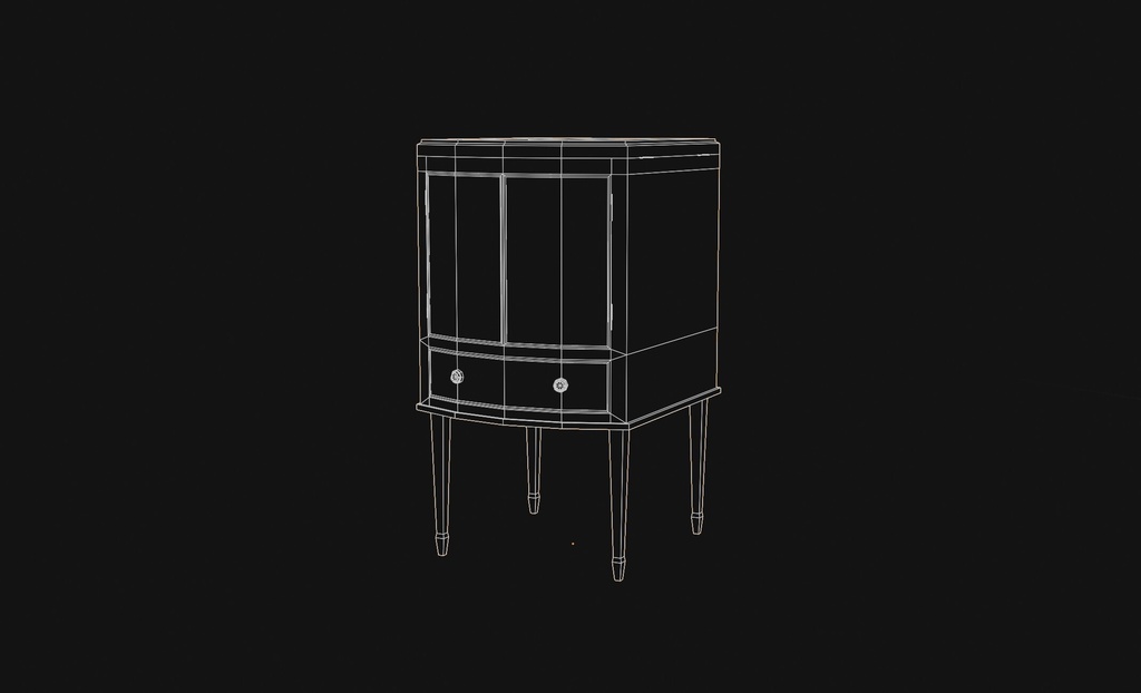 【3Dモデル】無料版 ファンタジー洗面台【アンティーク デザイン】