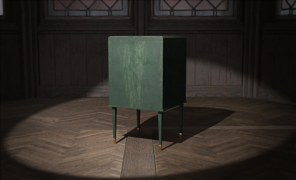 【3Dモデル】無料版 ファンタジー洗面台【アンティーク デザイン】