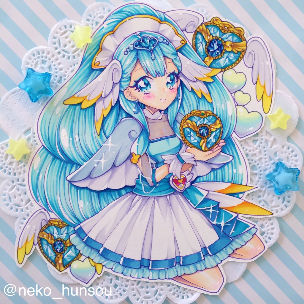ドローイング原画　キュアアンジュ