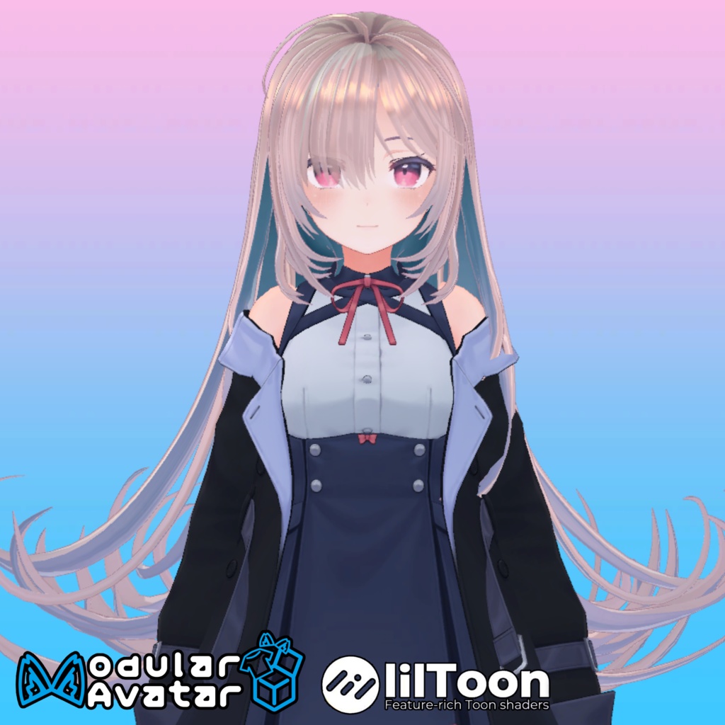 【桔梗(Kikyo)ちゃん用】ヘアセットvol.2 全5種!Modular Avatar対応