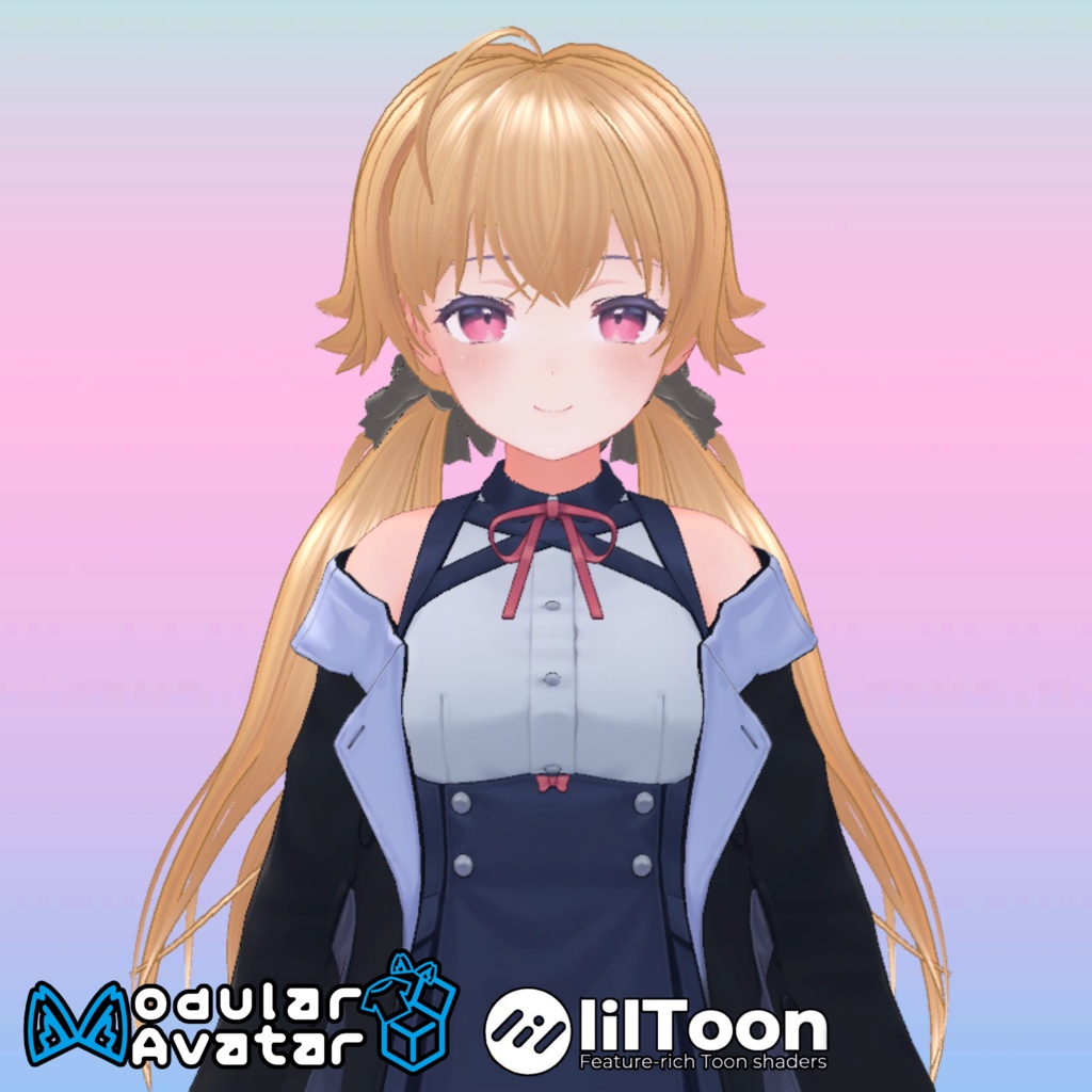【桔梗(Kikyo)ちゃん用】ヘアセットvol.2 全5種!Modular Avatar対応