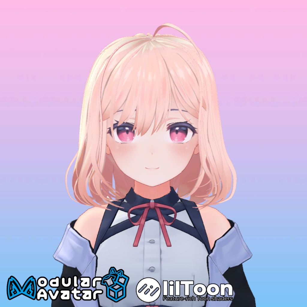 【桔梗(Kikyo)ちゃん用】ヘアセットvol.2 全5種!Modular Avatar対応