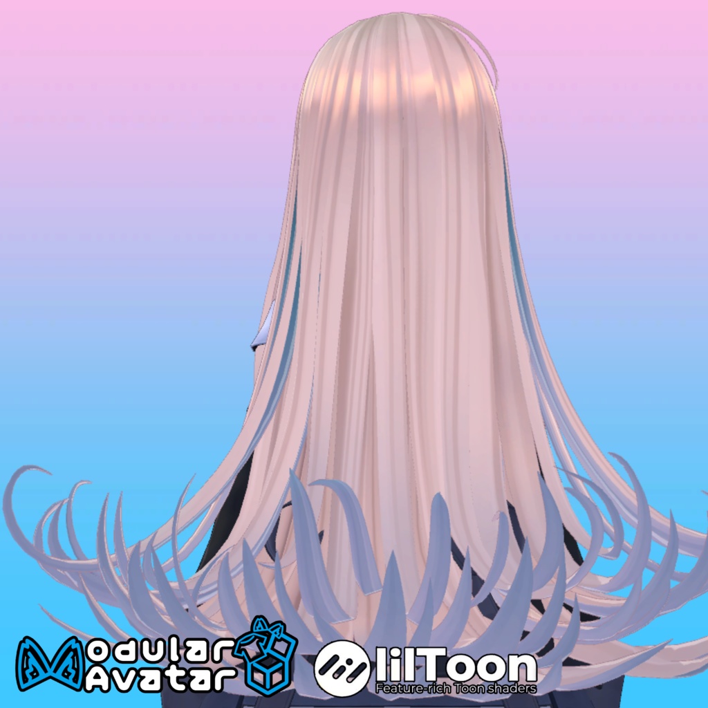 【桔梗(Kikyo)ちゃん用】ヘアセットvol.2 全5種!Modular Avatar対応