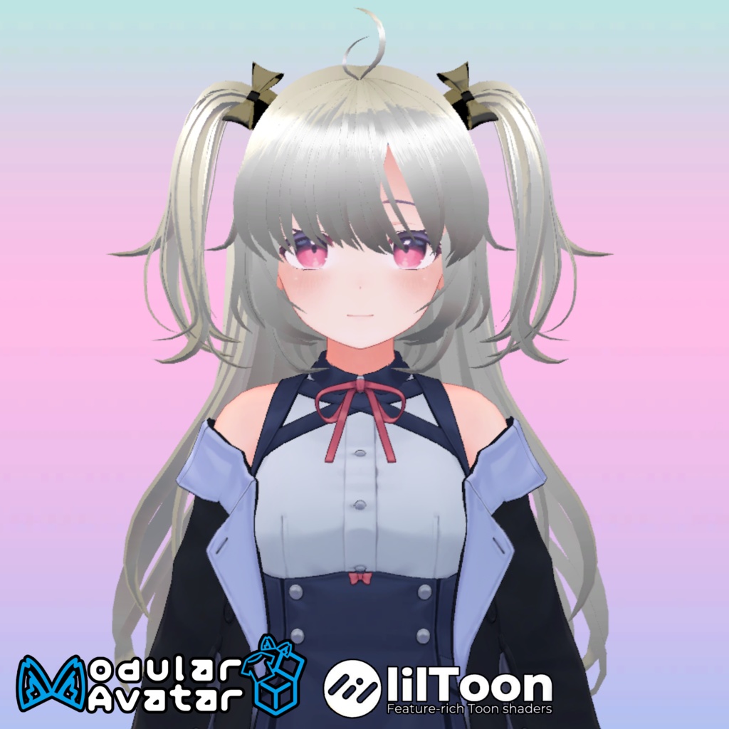 【桔梗(Kikyo)ちゃん用】ヘアセットvol.2 全5種!Modular Avatar対応