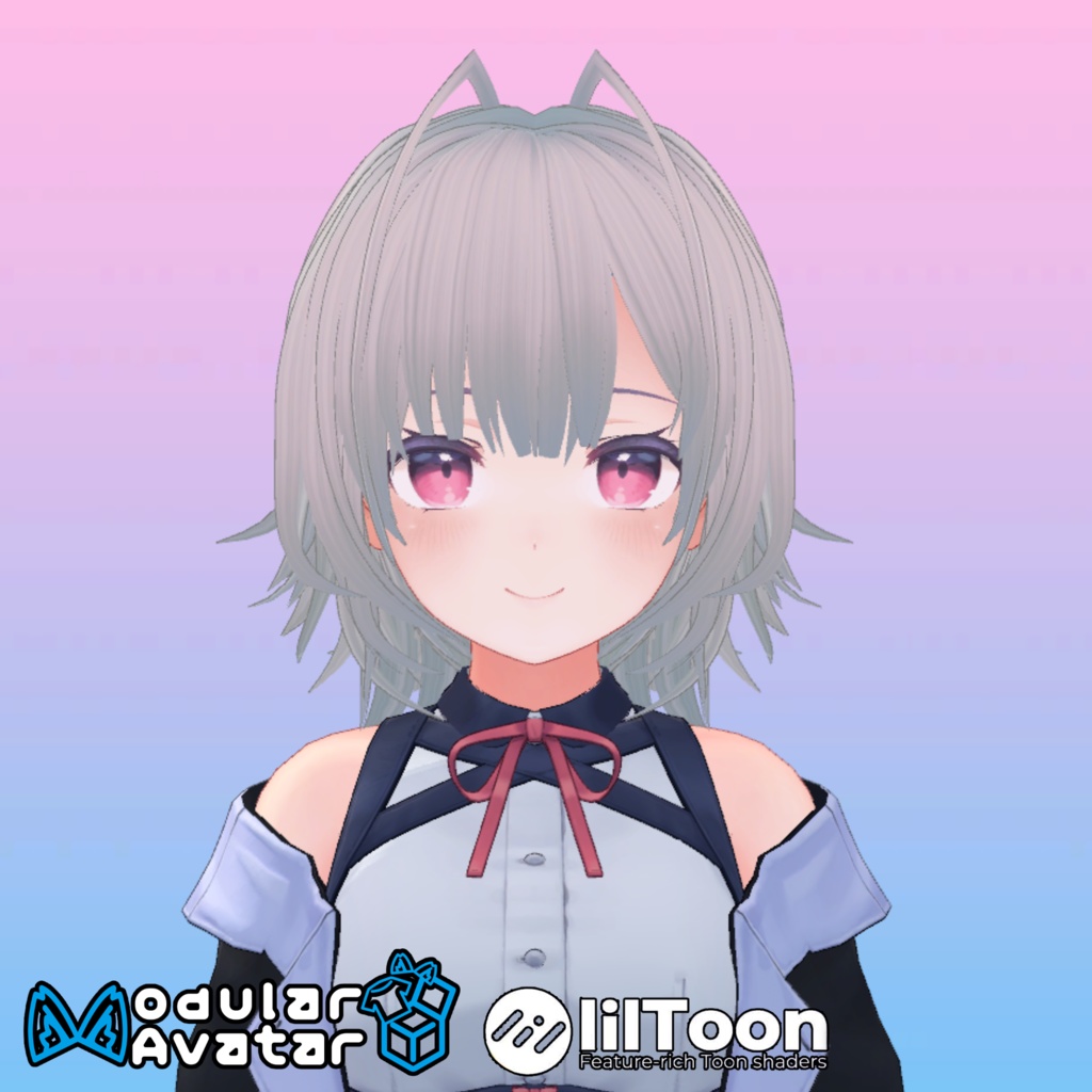 【桔梗(Kikyo)ちゃん用】ヘアセットvol.2 全5種!Modular Avatar対応