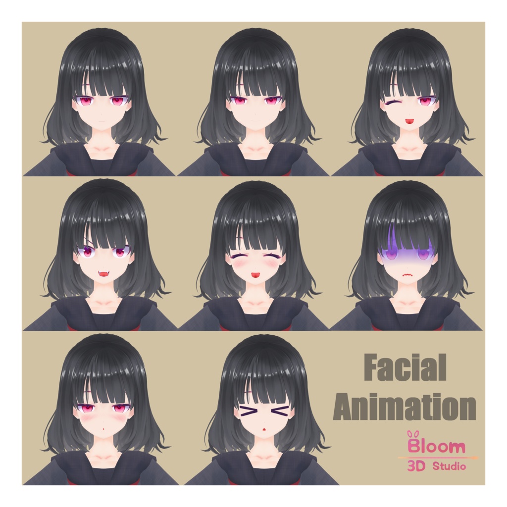 【オリジナル3Dモデル】"ひなた"-Hinata-