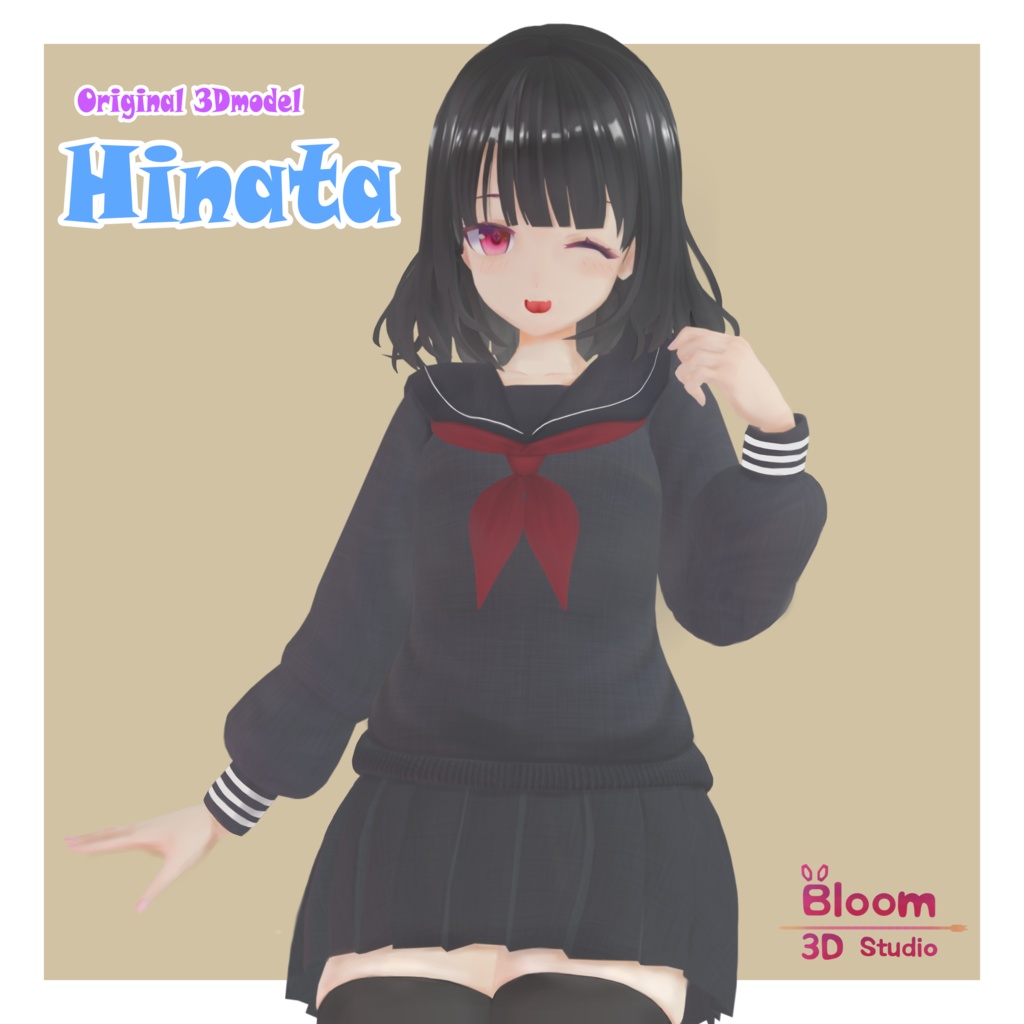 【オリジナル3Dモデル】"ひなた"-Hinata-
