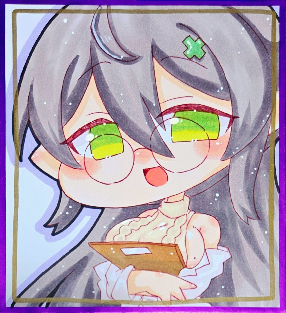 ミニ色紙　ヒルデ
