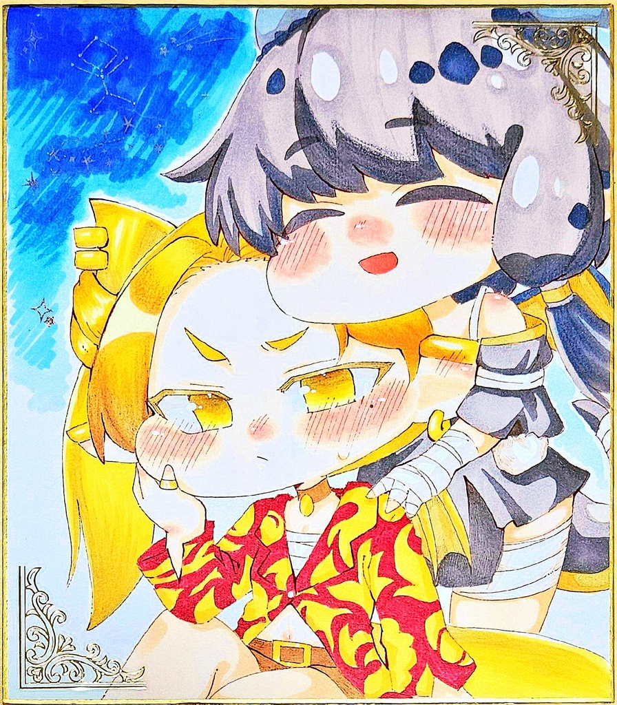 小色紙　ピラとギデオン