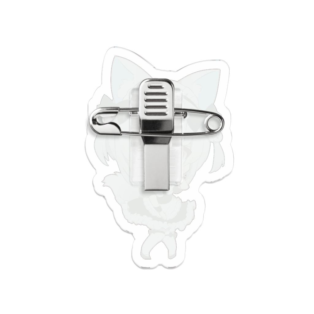 【白餅だんご】メイドだんごちゃんアクリルバッジ