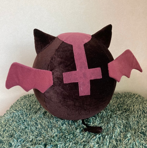 【参考作品】まんまるデビルチクッション