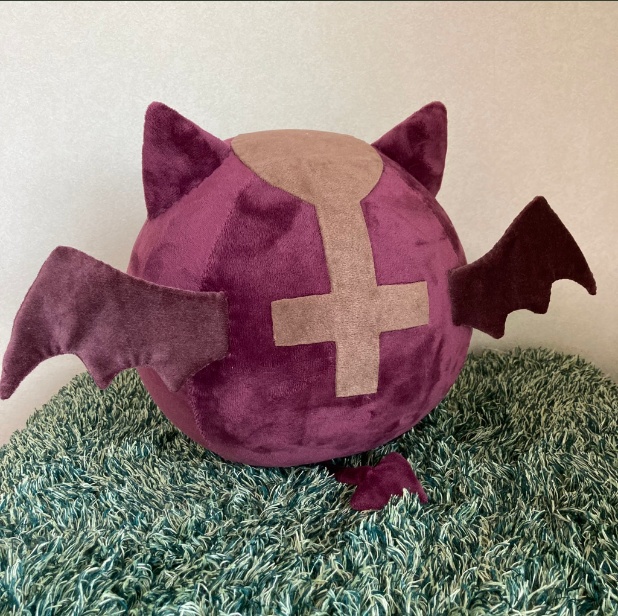 【参考作品】まんまるデビルチクッション